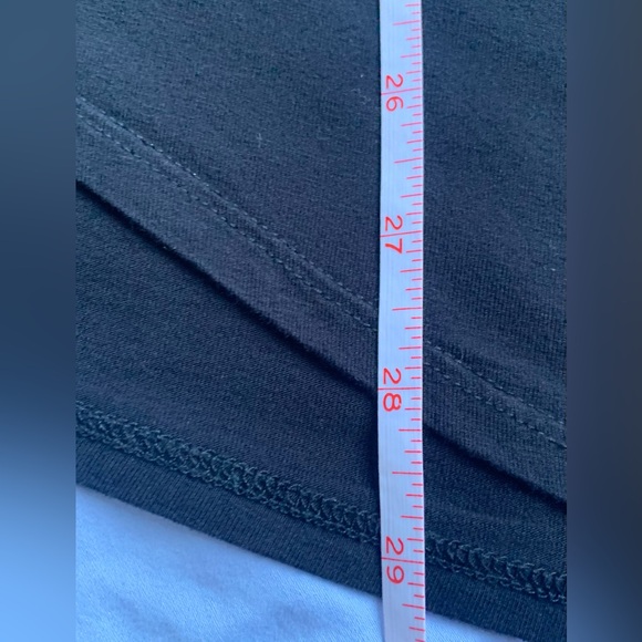 Solid Black Asymmetrical Long Tank Top, Size XL,  ACA COUTURE - Picture 7 of 7